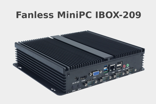 Industrial Computer Fanless MiniPC IBOX-209
